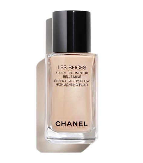 chanel les beiges sheer healthy glow highlighting fluid|chanel highlighter liquid.